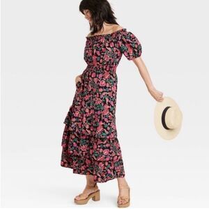 🌺 Darling 🌸 Knox Rose Floral Off-Shoulder Maxi Dress🌺 ✨NWOT✨